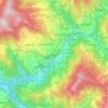 Топографическая карта Хуло, высота, рельеф