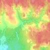 Топографическая карта Чучеры, высота, рельеф