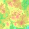 Топографическая карта 524 км, высота, рельеф