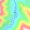 Топографическая карта 竹卡, высота, рельеф