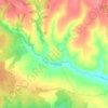 Топографическая карта Чернышено, высота, рельеф