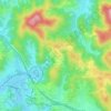 Топографическая карта Pleše, высота, рельеф