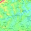 Топографическая карта Leuze-en-Hainaut, высота, рельеф