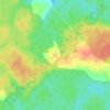 Топографическая карта Ковшово, высота, рельеф