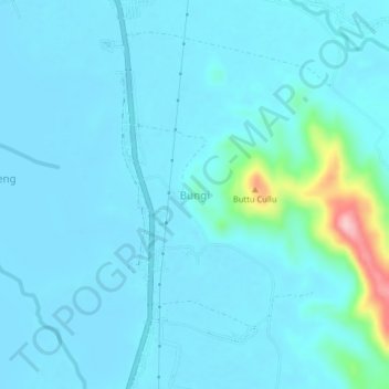 Топографическая карта Bungi, высота, рельеф