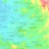 Топографическая карта Colonia Santa Fe, высота, рельеф