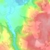 Топографическая карта Денисьево, высота, рельеф