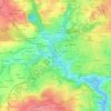 Топографическая карта Goyen, высота, рельеф