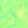 Топографическая карта Янгиюган, высота, рельеф