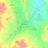 Топографическая карта Chihuahua, высота, рельеф