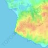 Топографическая карта Cornaud, высота, рельеф