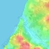 Топографическая карта Rodízio, высота, рельеф