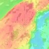 Топографическая карта Inverary, высота, рельеф
