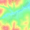 Топографическая карта Роскино, высота, рельеф