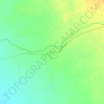 Топографическая карта El Potosi, высота, рельеф