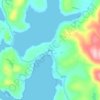 Топографическая карта Brae, высота, рельеф