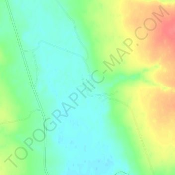 Топографическая карта Разуваев, высота, рельеф