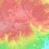 Топографическая карта Ступино, высота, рельеф