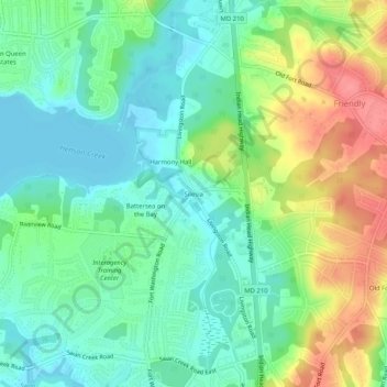 Топографическая карта Silesia, высота, рельеф