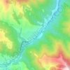 Топографическая карта Памбак, высота, рельеф