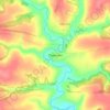 Топографическая карта Паюсово, высота, рельеф