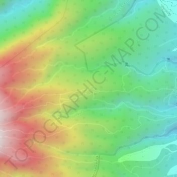 Топографическая карта Battlefield, высота, рельеф