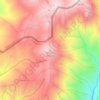 Топографическая карта Чимган, высота, рельеф