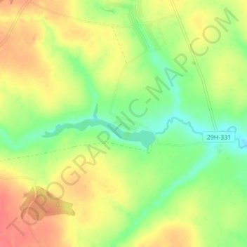 Топографическая карта Дорохово, высота, рельеф
