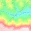Топографическая карта Архоти, высота, рельеф