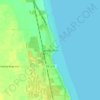 Топографическая карта Sandy Hook, высота, рельеф