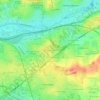 Топографическая карта Le Chêne Morand, высота, рельеф