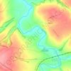 Топографическая карта Ступишино, высота, рельеф