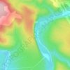 Топографическая карта Чертов Палец, высота, рельеф