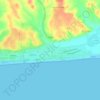 Топографическая карта La Antilla, высота, рельеф