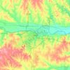 Топографическая карта Topeka, высота, рельеф