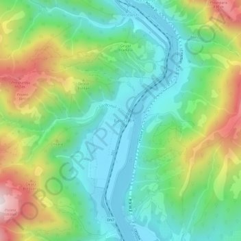 Топографическая карта Balota, высота, рельеф