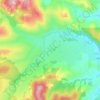 Топографическая карта Космач, высота, рельеф