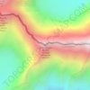Топографическая карта Шхара Западная, высота, рельеф