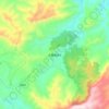 Топографическая карта 大寨苗族乡, высота, рельеф