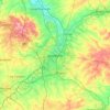 Топографическая карта Leicester, высота, рельеф