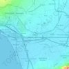 Топографическая карта Помпеи, высота, рельеф