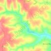 Топографическая карта Бородинки, высота, рельеф