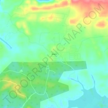 Топографическая карта Avant, высота, рельеф