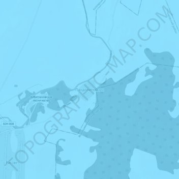 Топографическая карта Плодопитомник, высота, рельеф