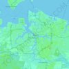 Топографическая карта Norfolk, высота, рельеф