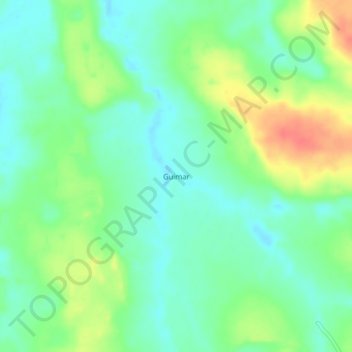 Топографическая карта Guimar, высота, рельеф