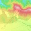 Топографическая карта Майдан, высота, рельеф