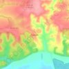 Топографическая карта Линово, высота, рельеф