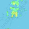 Топографическая карта Le Port Clos, высота, рельеф