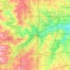 Топографическая карта Fort Worth, высота, рельеф